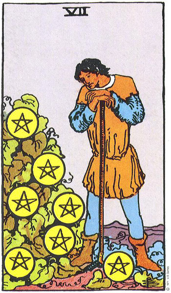 O que significa a carta (7 De Ouros) no Tarot