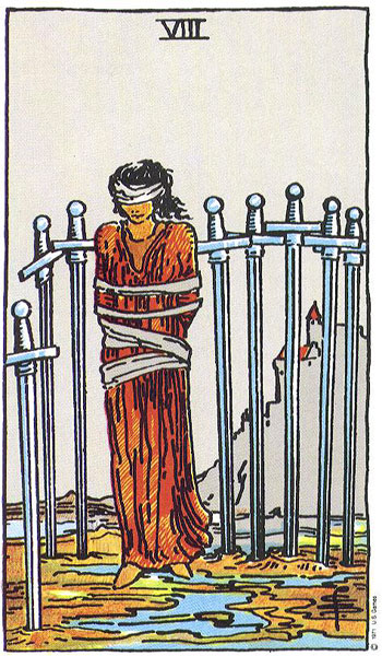 O que significa a carta (8 De Espadas) no Tarot