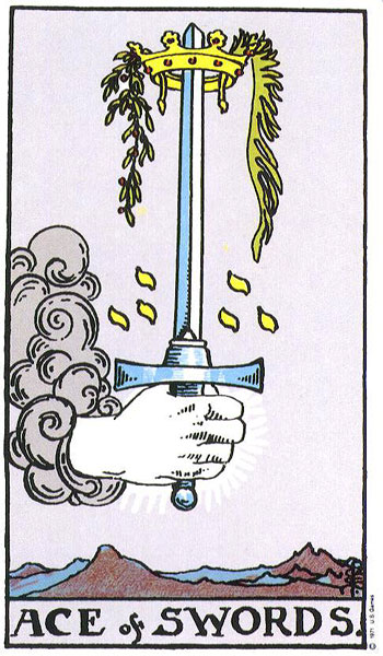 O que significa a carta (Ás De Espadas) no Tarot