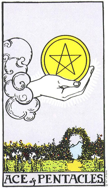 O que significa a carta (Ás De Ouros) no Tarot