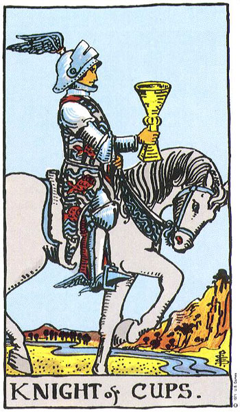 O que significa a carta (Cavaleiro De Copas) no Tarot