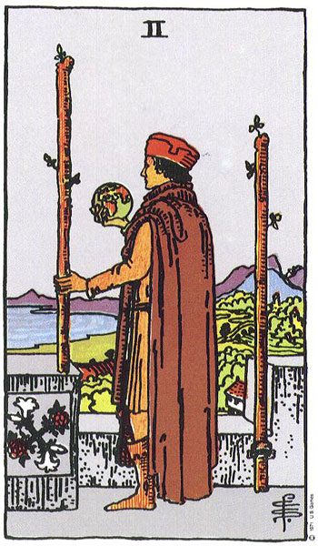 O que significa a carta (Dois De Paus) no Tarot