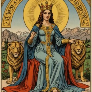 Combinação das cartas A Força e A Imperatriz como conselho do dia
