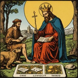 Combinação das cartas A Força e O Eremita na vida financeira