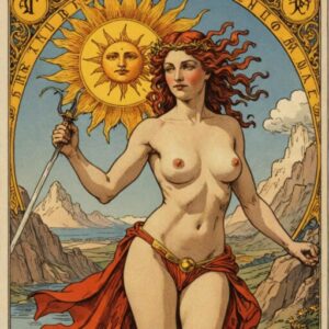 Combinação das cartas A Força e O Sol como conselho do dia