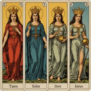 Combinação das cartas A Justiça e A Imperatriz na vida espiritual