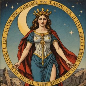 Combinação das cartas A Justiça e A Lua como conselho do dia