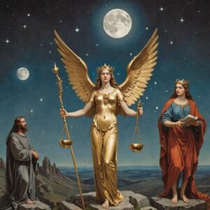 Combinação das cartas A Justiça e A Lua na vida espiritual