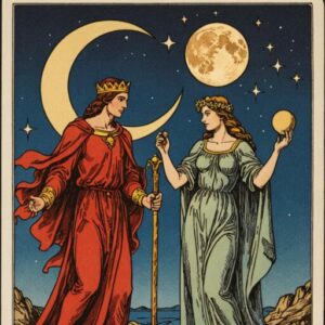Combinação das cartas A Justiça e A Lua no amor