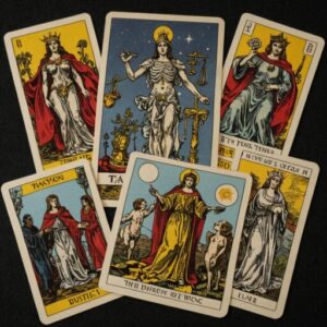 Combinação das cartas A Justiça e A Morte em momentos de transição