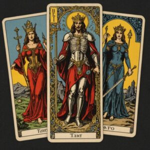 Combinação das cartas A Justiça e A Morte sobre decisões difíceis