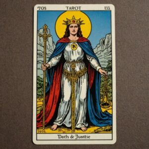 Combinação das cartas A Justiça e A Morte sobre o futuro