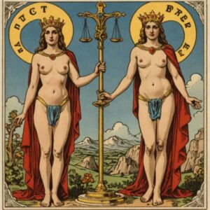 Combinação das cartas A Justiça e A Sacerdotisa na saúde