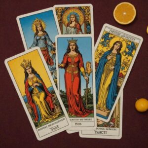 Combinação das cartas A Justiça e A Sacerdotisa na vida espiritual