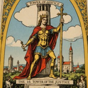 Combinação das cartas A Justiça e A Torre como conselho do dia