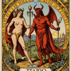 Combinação das cartas A Justiça e O Diabo na saúde