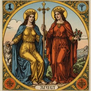Combinação das cartas A Justiça e O Hierofante no amor