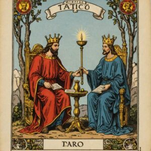 Combinação das cartas A Justiça e O Louco como conselho do dia