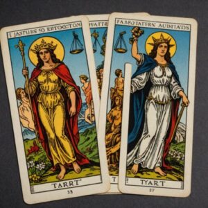 Combinação das cartas A Justiça e O Louco na saúde