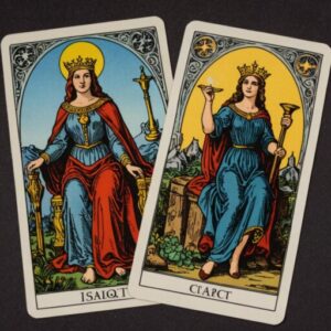 Combinação das cartas A Justiça e O Louco no trabalho