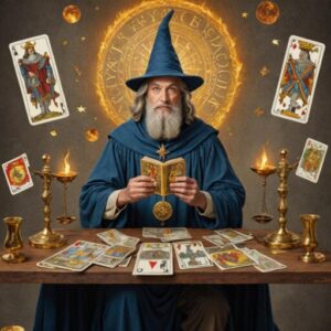 Combinação das cartas A Justiça e O Mago no trabalho