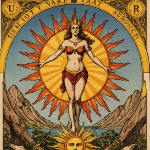 Combinação das cartas A Justiça e O Sol como conselho do dia