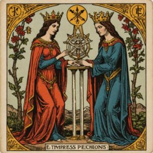 Combinação das cartas A Morte e A Imperatriz sobre decisões difíceis