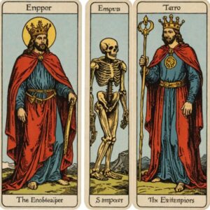 Combinação das cartas A Morte e O Imperador em relacionamentos