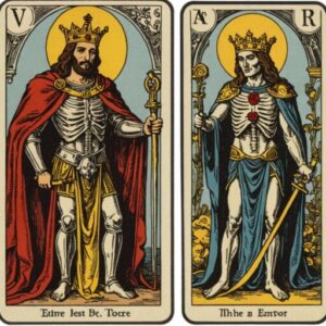 Combinação das cartas A Morte e O Imperador no amor