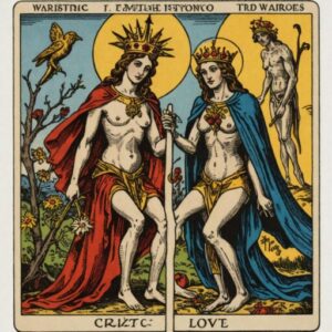 Combinação das cartas A Morte e O Louco no amor