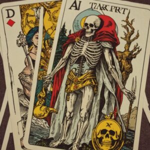Combinação das cartas A Morte e O Louco sobre decisões difíceis