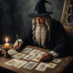 Combinação das cartas A Morte e O Mago em momentos de transição