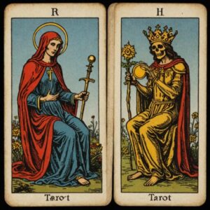 Combinação das cartas A Morte e Os Enamorados em relacionamentos
