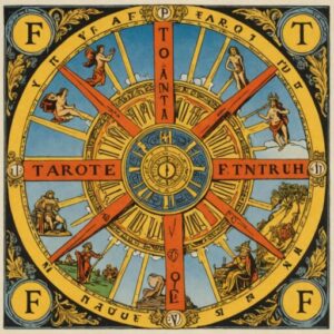 Combinação das cartas A Roda da Fortuna e A Força como conselho do dia