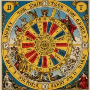 Combinação das cartas A Roda da Fortuna e A Temperança sobre o futuro