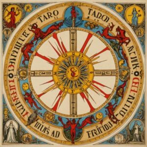 Combinação das cartas A Roda da Fortuna e O Diabo na vida espiritual