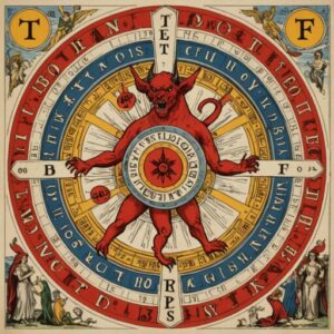 Combinação das cartas A Roda da Fortuna e O Diabo sobre o futuro
