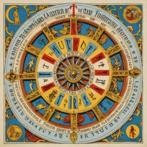 Combinação das cartas A Roda da Fortuna e O Hierofante como conselho do dia