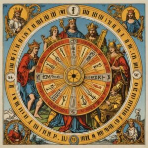 Combinação das cartas A Roda da Fortuna e O Imperador no trabalho