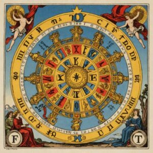 Combinação das cartas A Roda da Fortuna e O Julgamento no amor