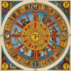 Combinação das cartas A Roda da Fortuna e O Louco em relacionamentos