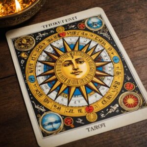 Combinação das cartas A Roda da Fortuna e O Sol sobre decisões difíceis