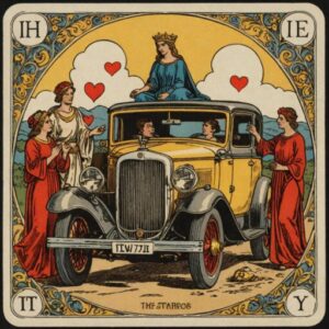 Combinação das cartas O Carro e A Força no amor