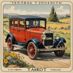 Combinação das cartas O Carro e A Força no trabalho