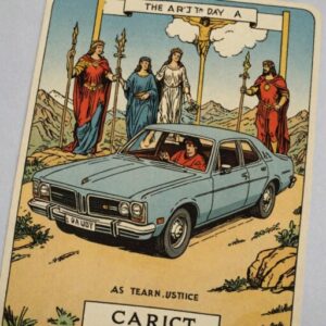 Combinação das cartas O Carro e A Justiça como conselho do dia