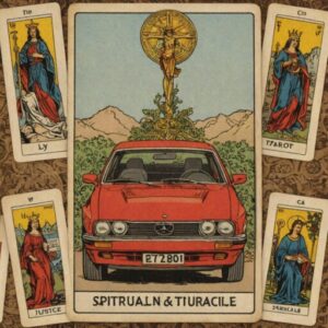 Combinação das cartas O Carro e A Justiça na vida espiritual