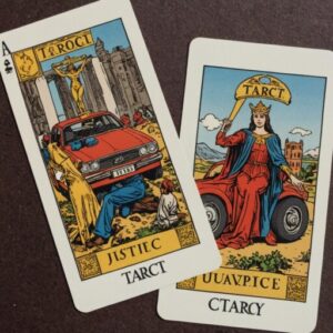 Combinação das cartas O Carro e A Justiça no trabalho