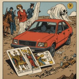 Combinação das cartas O Carro e A Morte no trabalho
