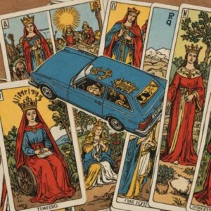 Combinação das cartas O Carro e A Sacerdotisa em momentos de transição