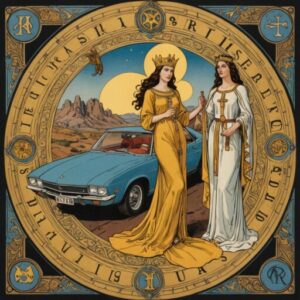 Combinação das cartas O Carro e A Sacerdotisa sobre o futuro